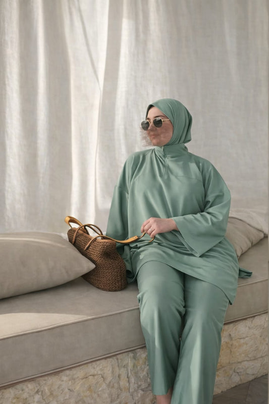 بوركيني متكون من 4 قطع